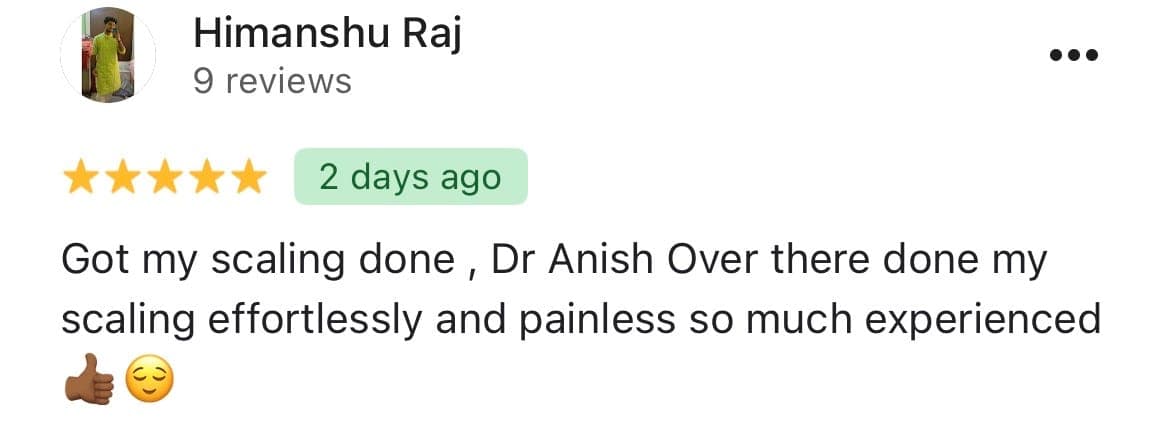 Google review from Himanshu raj